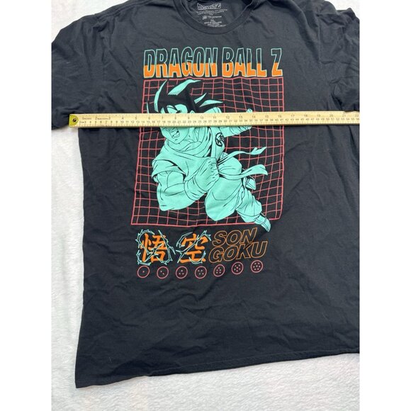 DBZ Dragon Ball Z Son Goku Graphic T-Shirt Men's Size 2XL Black Cotton Shirt NWT - Picture 7 of 8